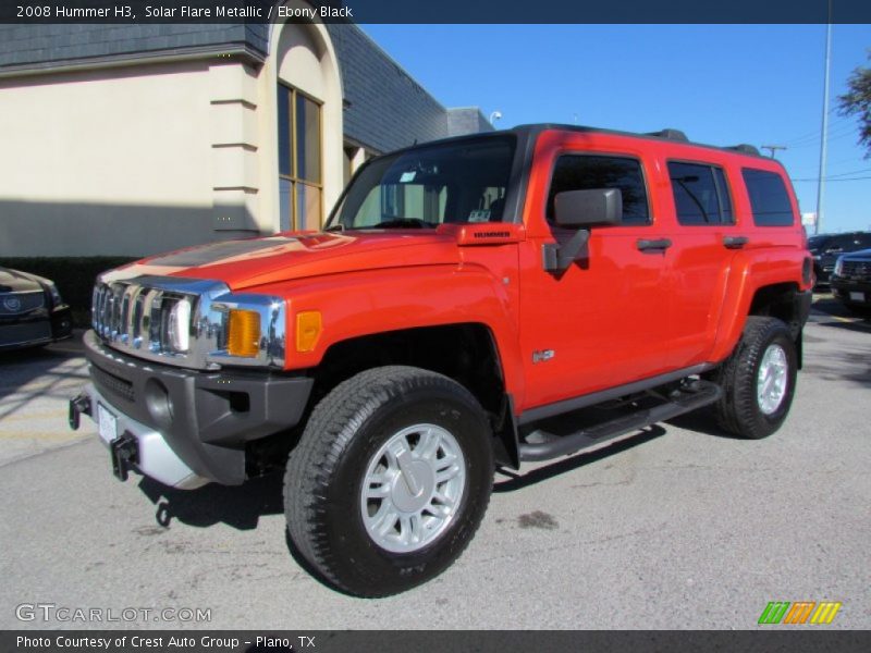 Solar Flare Metallic / Ebony Black 2008 Hummer H3