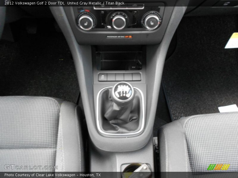  2012 Golf 2 Door TDI 6 Speed Manual Shifter