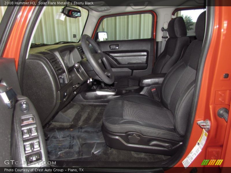 Solar Flare Metallic / Ebony Black 2008 Hummer H3