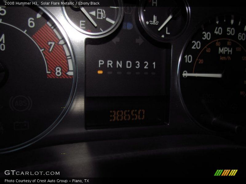 Solar Flare Metallic / Ebony Black 2008 Hummer H3