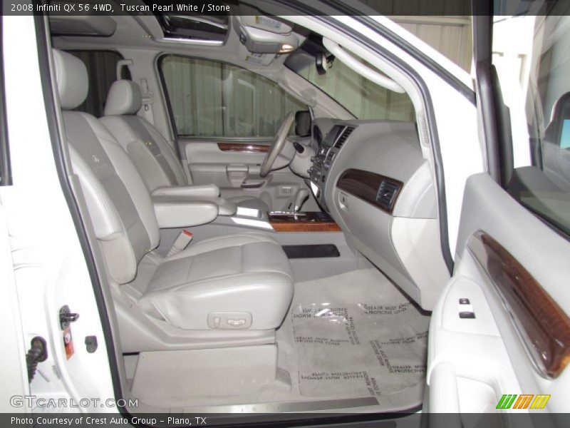 Tuscan Pearl White / Stone 2008 Infiniti QX 56 4WD