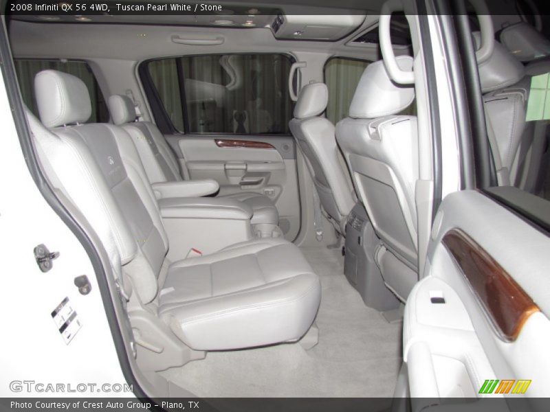 Tuscan Pearl White / Stone 2008 Infiniti QX 56 4WD