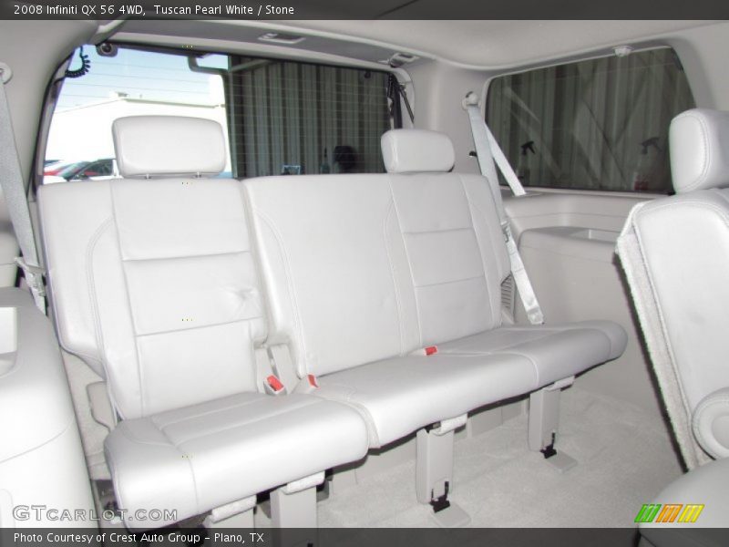 Tuscan Pearl White / Stone 2008 Infiniti QX 56 4WD