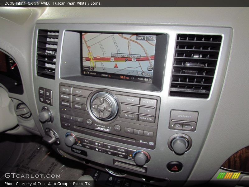 Tuscan Pearl White / Stone 2008 Infiniti QX 56 4WD