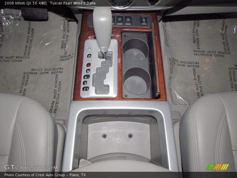 Tuscan Pearl White / Stone 2008 Infiniti QX 56 4WD