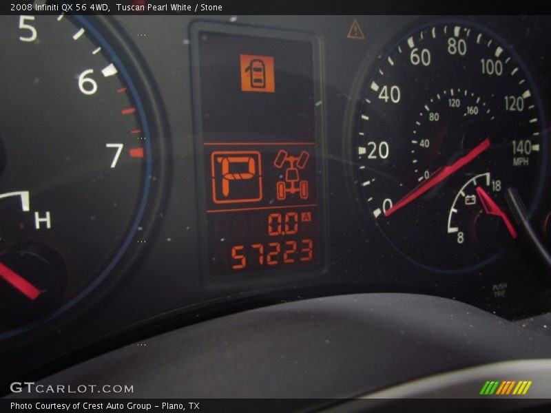 Tuscan Pearl White / Stone 2008 Infiniti QX 56 4WD