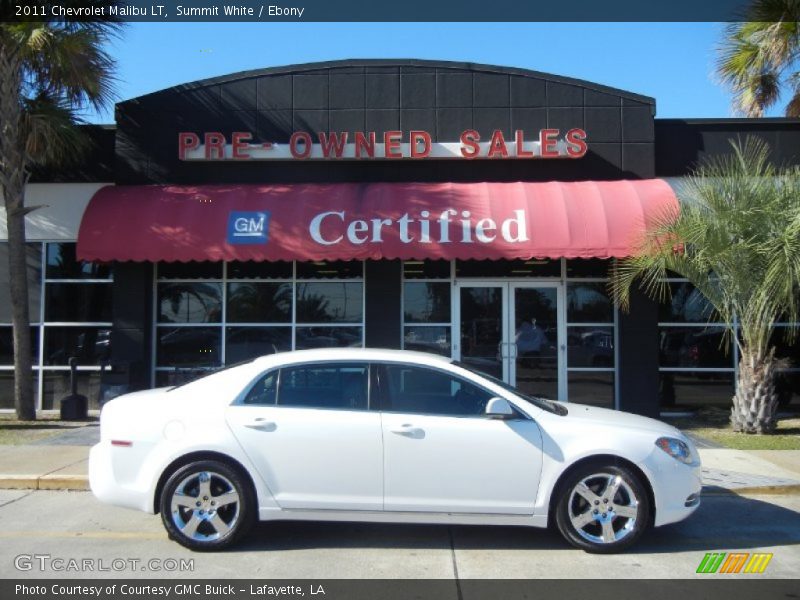 Summit White / Ebony 2011 Chevrolet Malibu LT