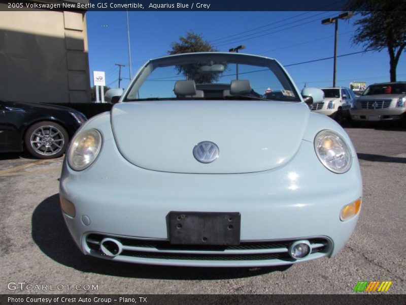 Aquarius Blue / Grey 2005 Volkswagen New Beetle GLS Convertible