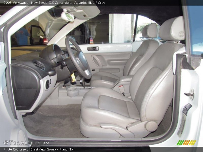 Aquarius Blue / Grey 2005 Volkswagen New Beetle GLS Convertible