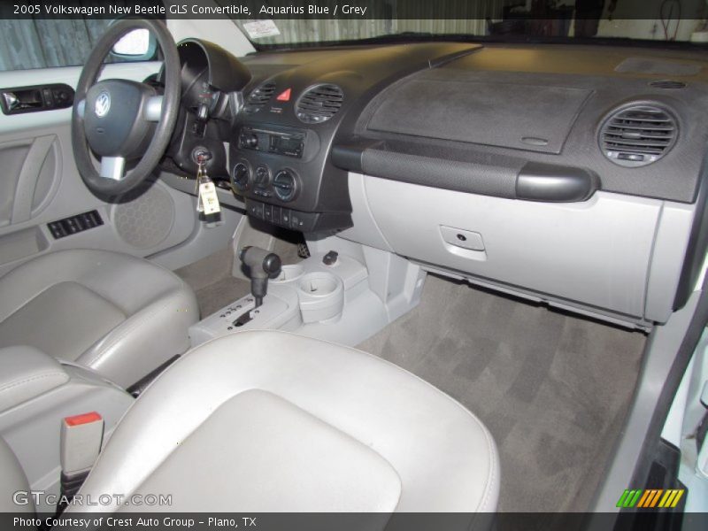 Aquarius Blue / Grey 2005 Volkswagen New Beetle GLS Convertible