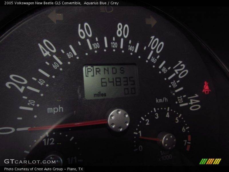 Aquarius Blue / Grey 2005 Volkswagen New Beetle GLS Convertible