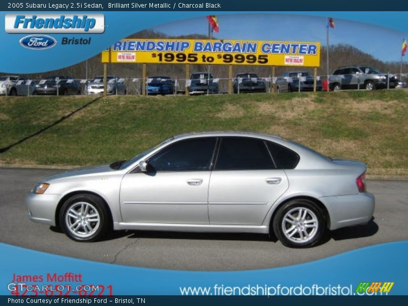 Brilliant Silver Metallic / Charcoal Black 2005 Subaru Legacy 2.5i Sedan