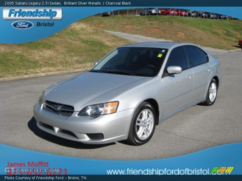 Brilliant Silver Metallic / Charcoal Black 2005 Subaru Legacy 2.5i Sedan