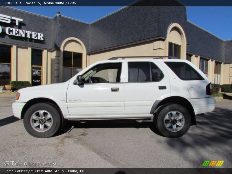 Alpine White / Gray 2000 Isuzu Rodeo LS