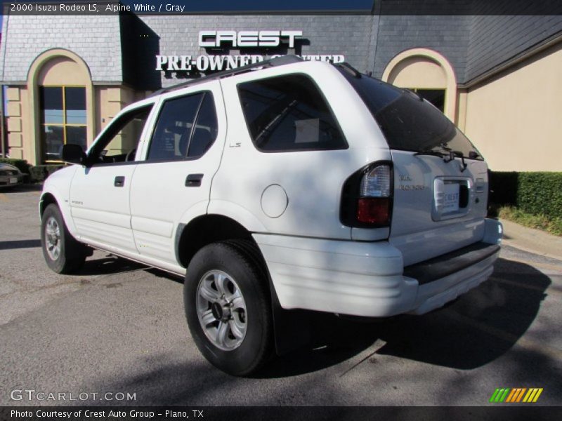 Alpine White / Gray 2000 Isuzu Rodeo LS