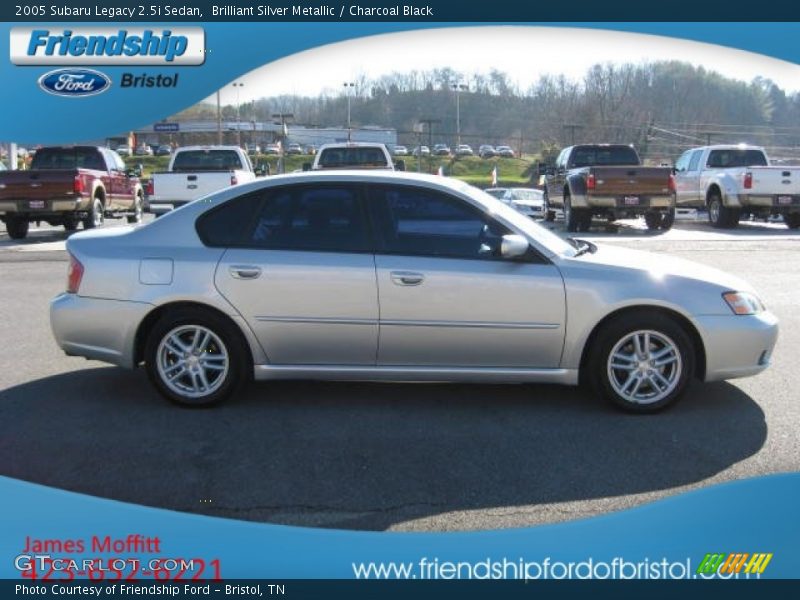 Brilliant Silver Metallic / Charcoal Black 2005 Subaru Legacy 2.5i Sedan