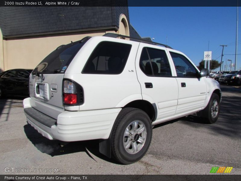 Alpine White / Gray 2000 Isuzu Rodeo LS