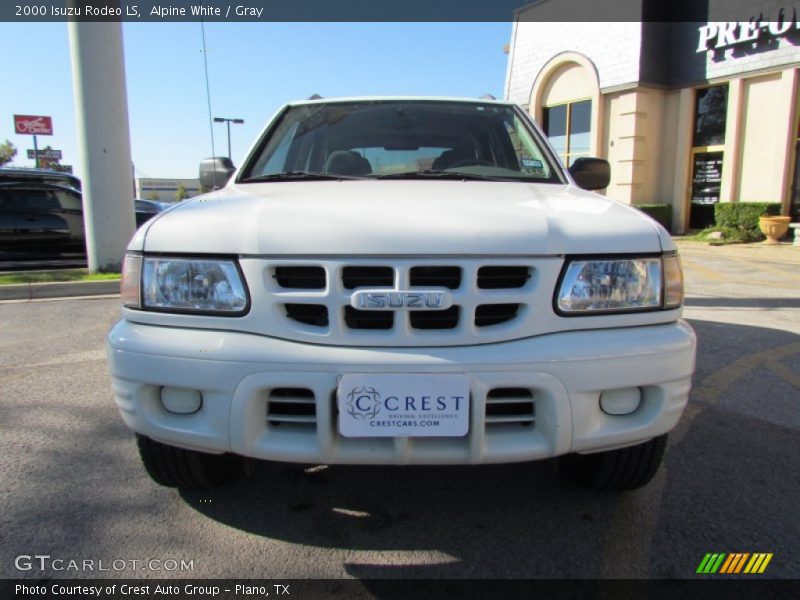 Alpine White / Gray 2000 Isuzu Rodeo LS