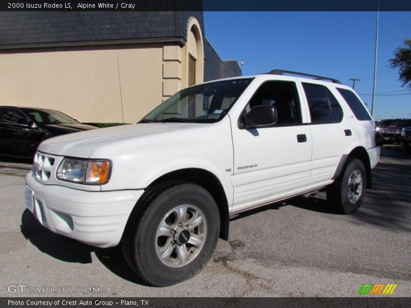 Alpine White / Gray 2000 Isuzu Rodeo LS