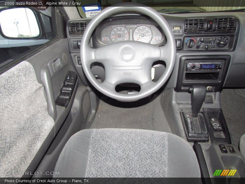 Alpine White / Gray 2000 Isuzu Rodeo LS