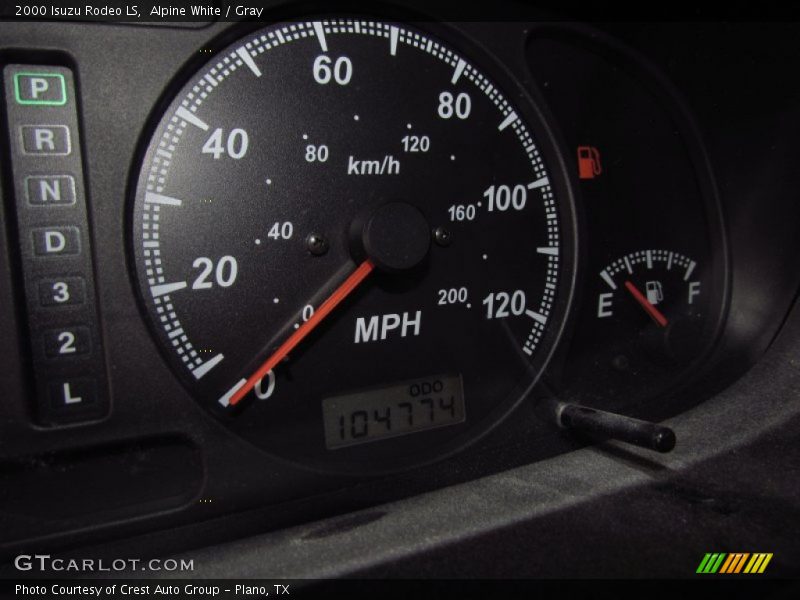 Alpine White / Gray 2000 Isuzu Rodeo LS