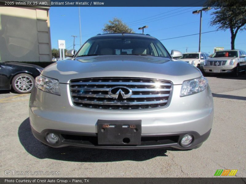 Brilliant Silver Metallic / Willow 2005 Infiniti FX 35 AWD