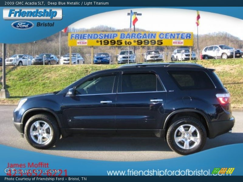 Deep Blue Metallic / Light Titanium 2009 GMC Acadia SLT