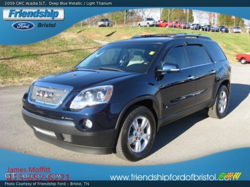 Deep Blue Metallic / Light Titanium 2009 GMC Acadia SLT