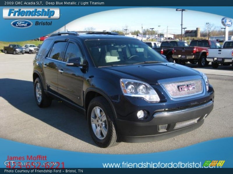 Deep Blue Metallic / Light Titanium 2009 GMC Acadia SLT