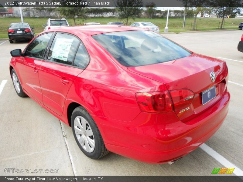 Tornado Red / Titan Black 2012 Volkswagen Jetta S Sedan