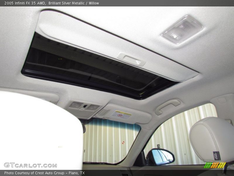 Brilliant Silver Metallic / Willow 2005 Infiniti FX 35 AWD