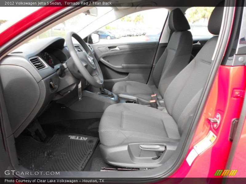 Tornado Red / Titan Black 2012 Volkswagen Jetta S Sedan