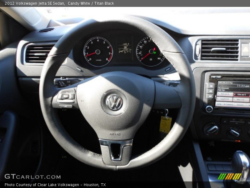Candy White / Titan Black 2012 Volkswagen Jetta SE Sedan