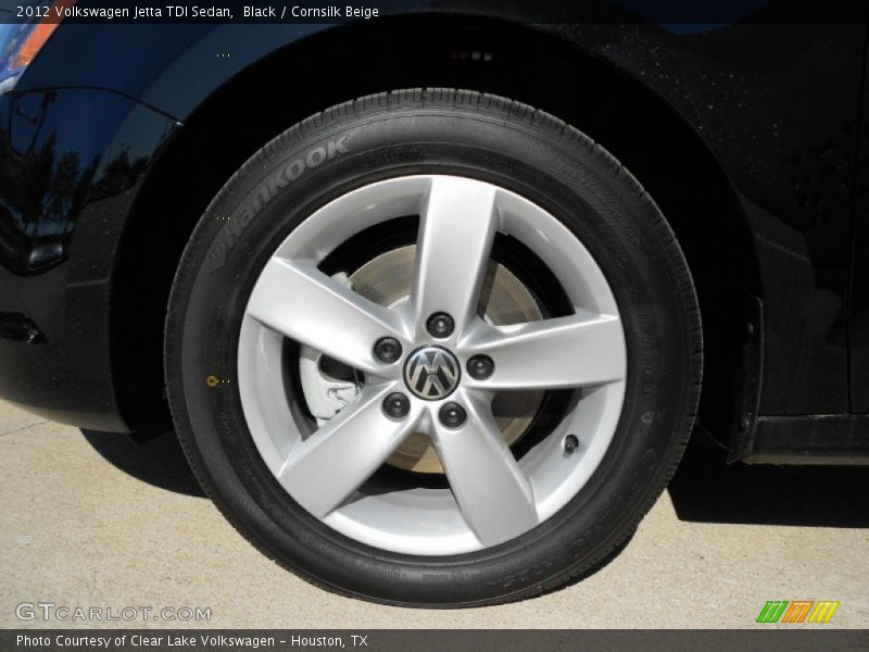 Black / Cornsilk Beige 2012 Volkswagen Jetta TDI Sedan