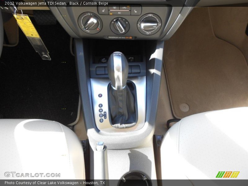 Black / Cornsilk Beige 2012 Volkswagen Jetta TDI Sedan