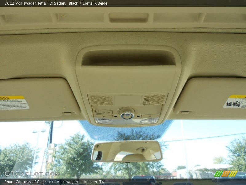 Black / Cornsilk Beige 2012 Volkswagen Jetta TDI Sedan