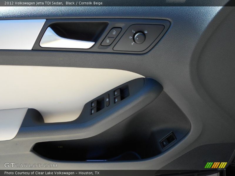 Black / Cornsilk Beige 2012 Volkswagen Jetta TDI Sedan