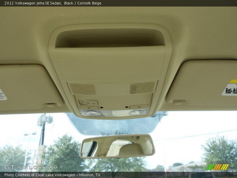 Black / Cornsilk Beige 2012 Volkswagen Jetta SE Sedan