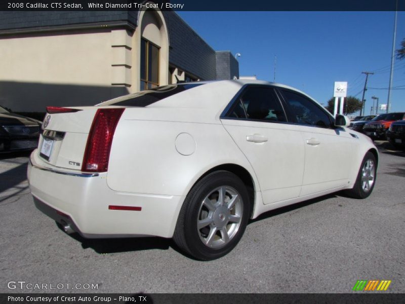 White Diamond Tri-Coat / Ebony 2008 Cadillac CTS Sedan