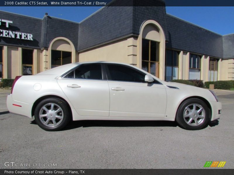 White Diamond Tri-Coat / Ebony 2008 Cadillac CTS Sedan
