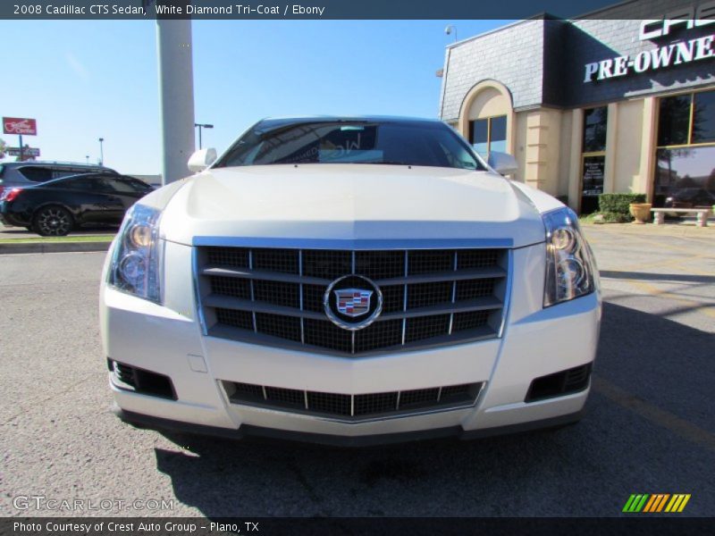 White Diamond Tri-Coat / Ebony 2008 Cadillac CTS Sedan