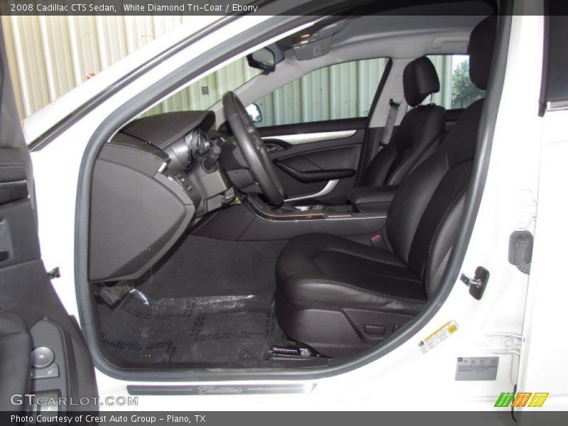 White Diamond Tri-Coat / Ebony 2008 Cadillac CTS Sedan
