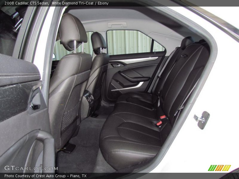 White Diamond Tri-Coat / Ebony 2008 Cadillac CTS Sedan