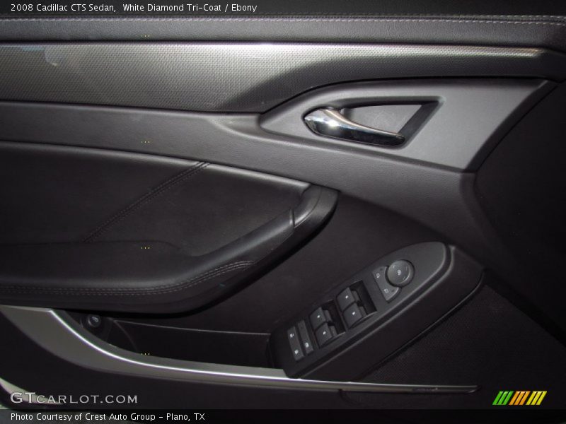 White Diamond Tri-Coat / Ebony 2008 Cadillac CTS Sedan