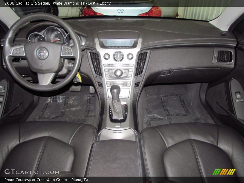 White Diamond Tri-Coat / Ebony 2008 Cadillac CTS Sedan