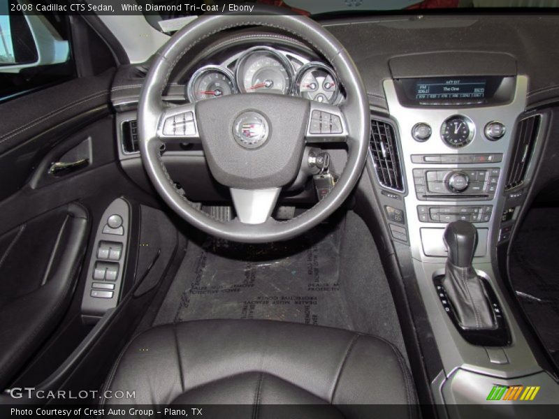 White Diamond Tri-Coat / Ebony 2008 Cadillac CTS Sedan