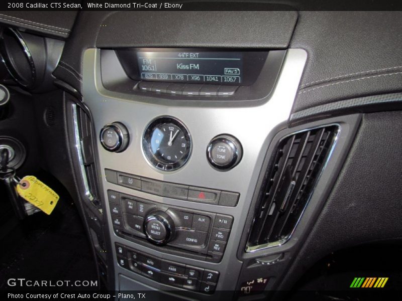 White Diamond Tri-Coat / Ebony 2008 Cadillac CTS Sedan