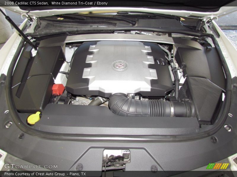 White Diamond Tri-Coat / Ebony 2008 Cadillac CTS Sedan