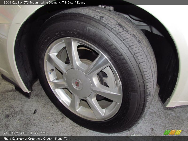 White Diamond Tri-Coat / Ebony 2008 Cadillac CTS Sedan