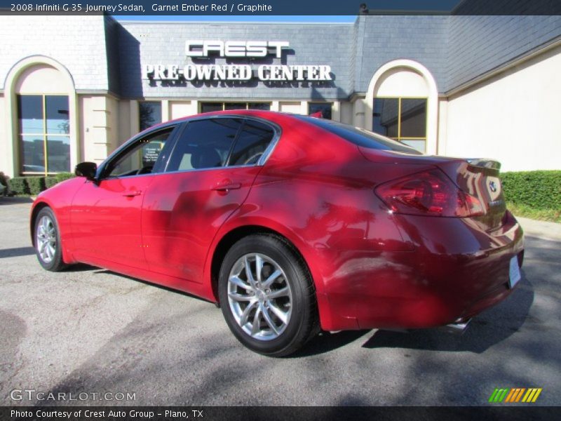 Garnet Ember Red / Graphite 2008 Infiniti G 35 Journey Sedan